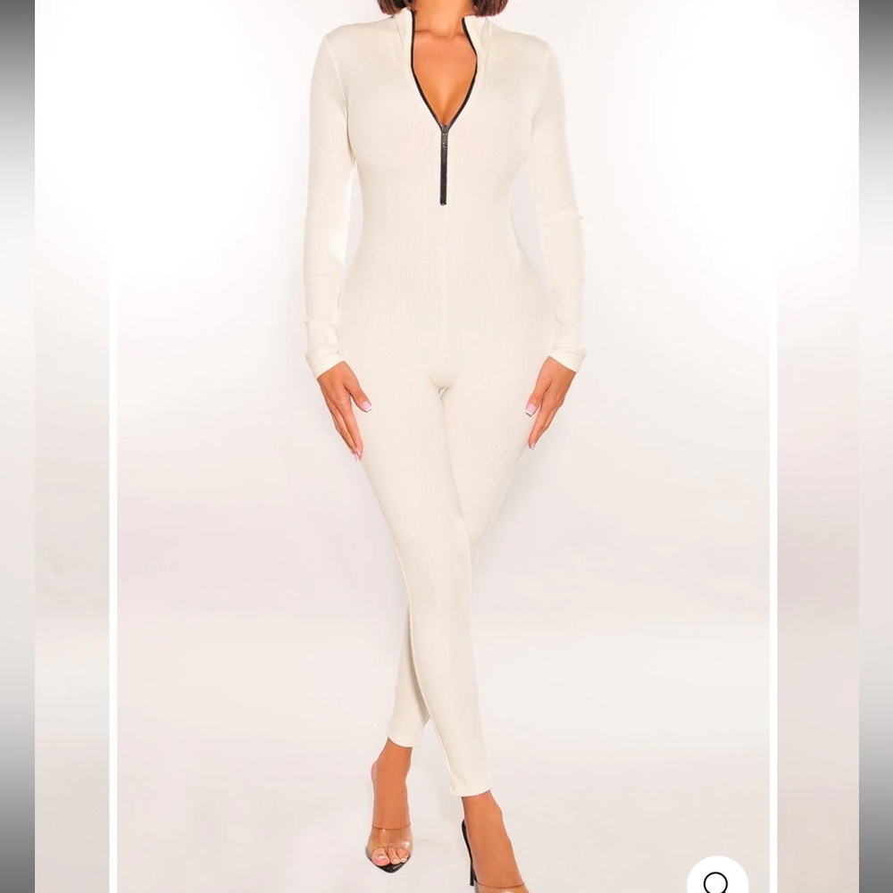 Hot Miami Styles Cream One Piece
